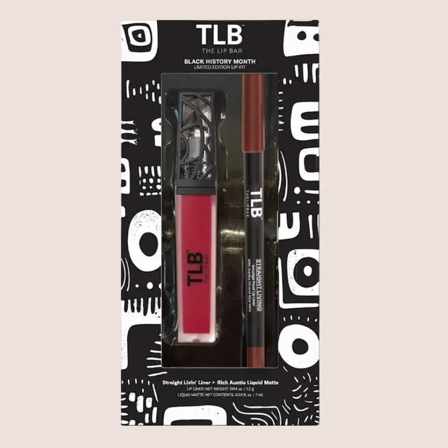 Black History Month Limited Edition Lip Kit: Rich Auntie + Straight Livin' Black History Month Limited Edition Lip Kit: Rich Auntie + Straight Livin'