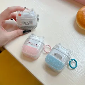 [4b41] Cat ear contrasting color polka dot eye cat AirPods pro2 protective case airpods4 protective case active noise reduction apple 3rd generation bluetooth headset case