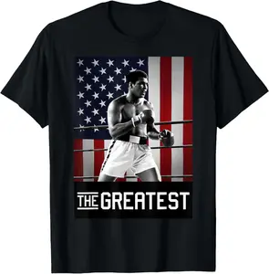 Muhammad Ali American Legend Summer Casual Shortsleeve Cotton T-Shirt