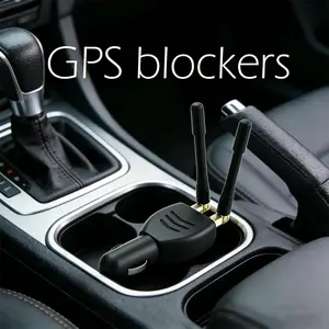 Car GPS Signal Protector Privacy Security Anti-Trac Device for Vehicles Portable Travel Accessory Indoor & Outdoor Use Black ABS 12-24V 0.3W 5-15m Range Portable for Car Travel