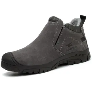 JuBang Men's Steel Toe Work Shoes Waterproof Lightweight Safety Boots Women's Insulated Anti-pierce Working Sneakers for Welding Construction