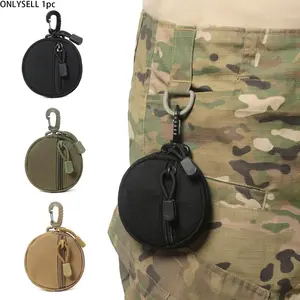 Compact MOLLE Pouch Accessory, Upgraded EDC Pouch, Tactical Organizer, Multipurpose Storage Bag, Durable Pouch – Can be used as a coin purse, keychain wallet, or wireless earbuds case.