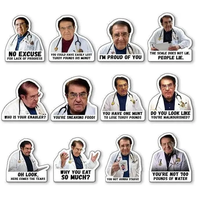 Dr. Now 12-Pack Boxed 3" x 3" Strong Hold Refrigerator Magnets - Doctor-Designed, Halloween Aesthetic, Playful Quotes Home Decor for Kitchen, Car Accessories