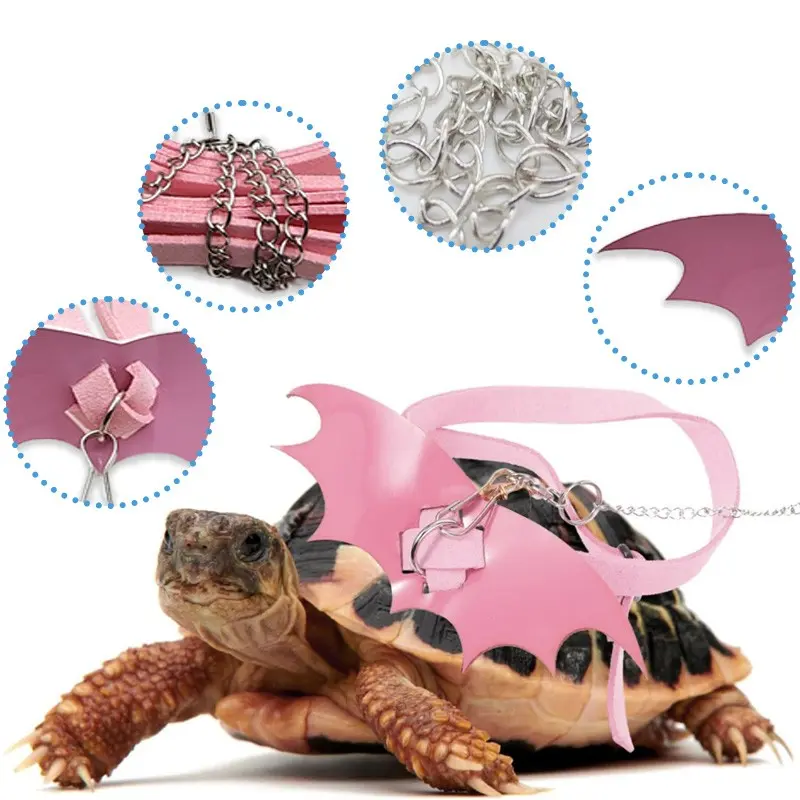 Pet Turtle Harness Leash, Adjustable Size Multi-Color Turtle Vest, Outdoor Walking Strap, Comfortable Pet Gear, Ideal for Reptile Lovers