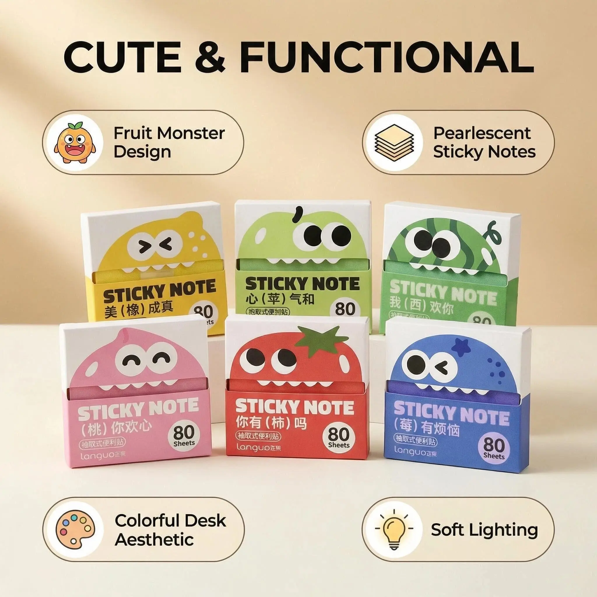 Rarler 12 Boxes of Transparent Pull-Out Sticky Notes (960 Sheets Total) - Office Stationery, Work Accessories with Strong Adhesion, No Residue, 50 Reuses Per Sheet, Suitable for Office, Study, Office Accessories
