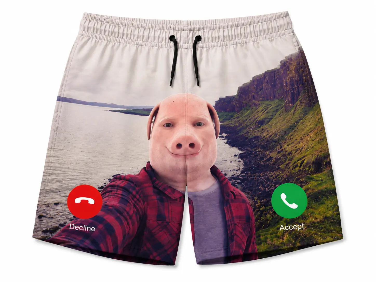 John Pork Men's Beach Shorts