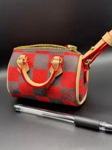 Mini Coin Purse Red High-Quality Material Design Secure Zipper Closure Ideal for Handbags Pockets or Gifting Lightweight and Stylish