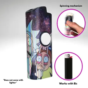 FLKR LYTR: R&M Fidget Spinner case for Bic Lighter