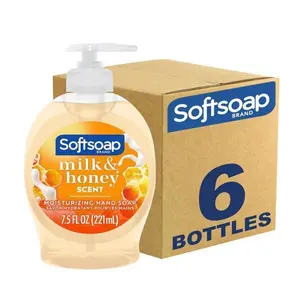 Softsoap Moisturizing Liquid Hand Soap, Milk and Honey, 7.5 Fluid Ounce, Pack of 6 (Package may vary)