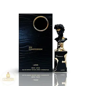 Lattafa Perfumes His Confession Eau De Parfum For Men 100ml (3.4 Oz) - Lattafa New Release With Notes Of Mandrin, Vanilla & Amber Fragrance i got you  vanilla