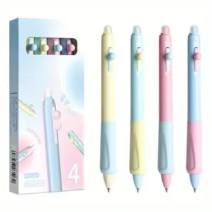 4/8/16pcs Erasable Gel Ink Pens, Retractable, 0.5mm Fine Tip, Blue and Ink, Smooth Writing, Home School Office Use, Stationery Supplies, Perfect Mother's Day Gift