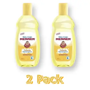 2. Baby Magic Mennen Cologne (2 Pack) Hypoallergenic 6.76 fl oz (Colonias Mennen para Bebe Hipoalargenica 200 ml) Fresca Fragancia