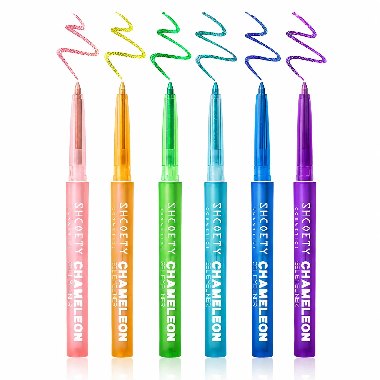 6PCS Chameleon Gel Eyeliner Set | Waterproof Multichrome Color Shift Eye Pencil#backtoschool