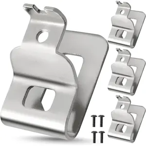 4PCS Belt Clips for Dewalt, Premium 304 Stainless Steel Replacement Clip, with Screws, for Dewalt DCD7771 Compatible with 20V Power Tools for N268241 N086039 DCD980 DCD985 DCD980L2