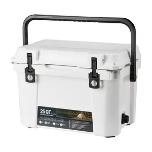 GARVEE 25 Quart Hard Cooler Portable Insulated Ice Chest Box for Drink, Beverage, Beach, Camping, Fishing, Picnic, Barbecue, Travel