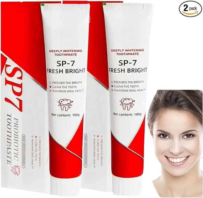 Sp-7 Probiotic Toothpaste, Sp-7 Probiotic Whitening Toothpaste, SP 7 Ultra Probiotic Fresh, Sp-7 Probiotic Stain Removal and Whitening Toothpaste, Probiotic Toothpaste (2pcs)