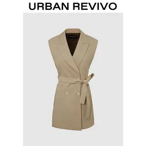 URBAN REVIVO Women's H-line Dress: UIS750006 springtok Formal Womenswear