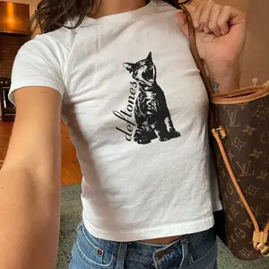 Deftones Cat Around the Fur Shirt Baby Tee - Vintage Graphic Deftones Tee, Y2k Clothing, Vintage, Trendy