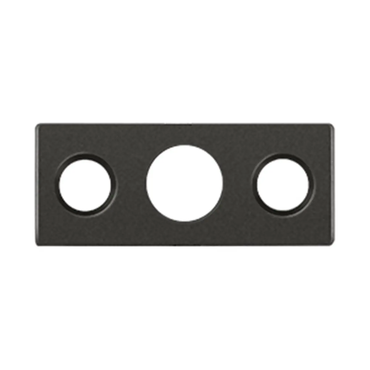 212 MAIN Modern Quality Brass Strike Plate for 7 in. Flush Bolt, Oil-Rubbed Bronze