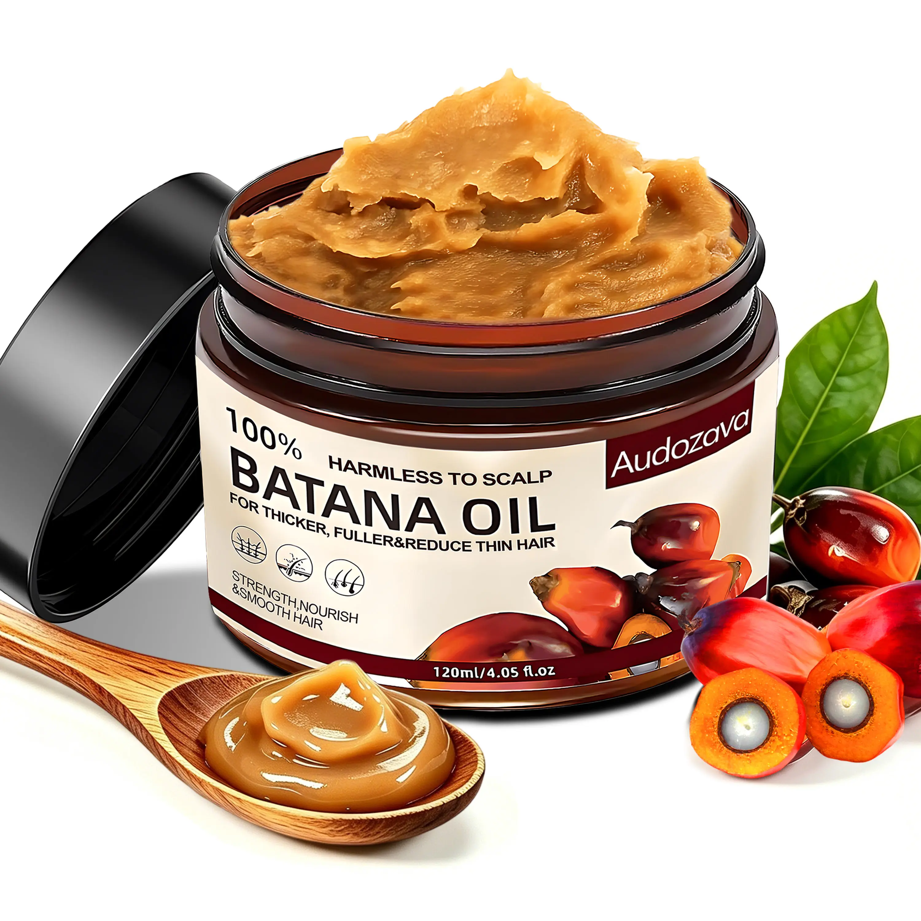 100% Pure Organic Batana Oil (Dr. Sebi Inspired) for Hair Growth with Keratin & Coffee Extract - Thickening & Nourishing Treatment Hair Growth Serum Haircare Supplement Moisturizer Smooth Hydrate hairgrowthoil