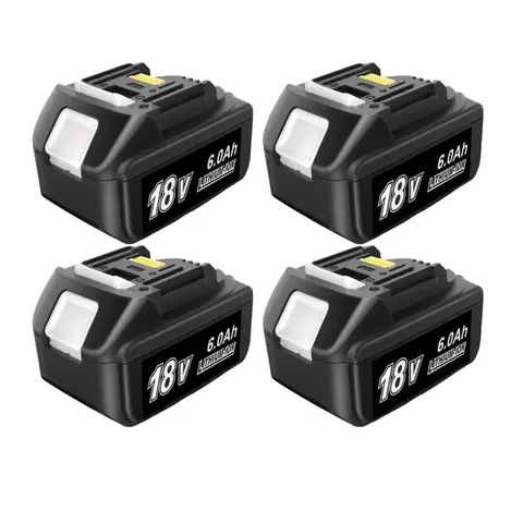 18V 6.0Ah Lithium-ion Replacement Battery for Makita Fully Compatible with Makita 18V Cordless Power Tool