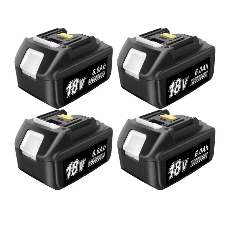 18V 6.0Ah Lithium-ion Replacement Battery for Makita Fully Compatible with Makita 18V Cordless Power Tool