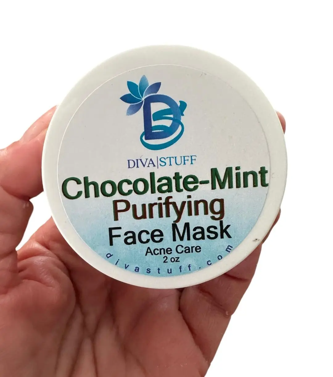 Diva Stuff Chocolate Mint Purifying Face Mask , Detoxifies, Cleanses and Tightens Pores, 2 ounces