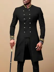 New African Men's Ethnic Set Muslim High-Quality, Durable, Traditional African Cultural Clothing, Stylish and Comfortable, Perfect for Daily Wear
