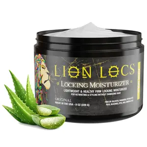 Lion Locs Moisturizer Gel – No Build-Up | All-Natural Hydration for Dreadlocks, Twists, Braids, Sisterlocks | Tame Frizz, Boost Shine, Lightweight Hold | Residue-Free & Made in USA