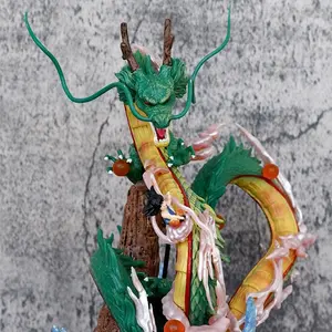 One Piece Dragon Ball Shenron Figure，Epic Ocean Scene with Kid Goku & Dragon Balls，Shenron Summoning Statue，Must-Have Collectible for True Dragon Ball Fans，Perfect Desk Decor