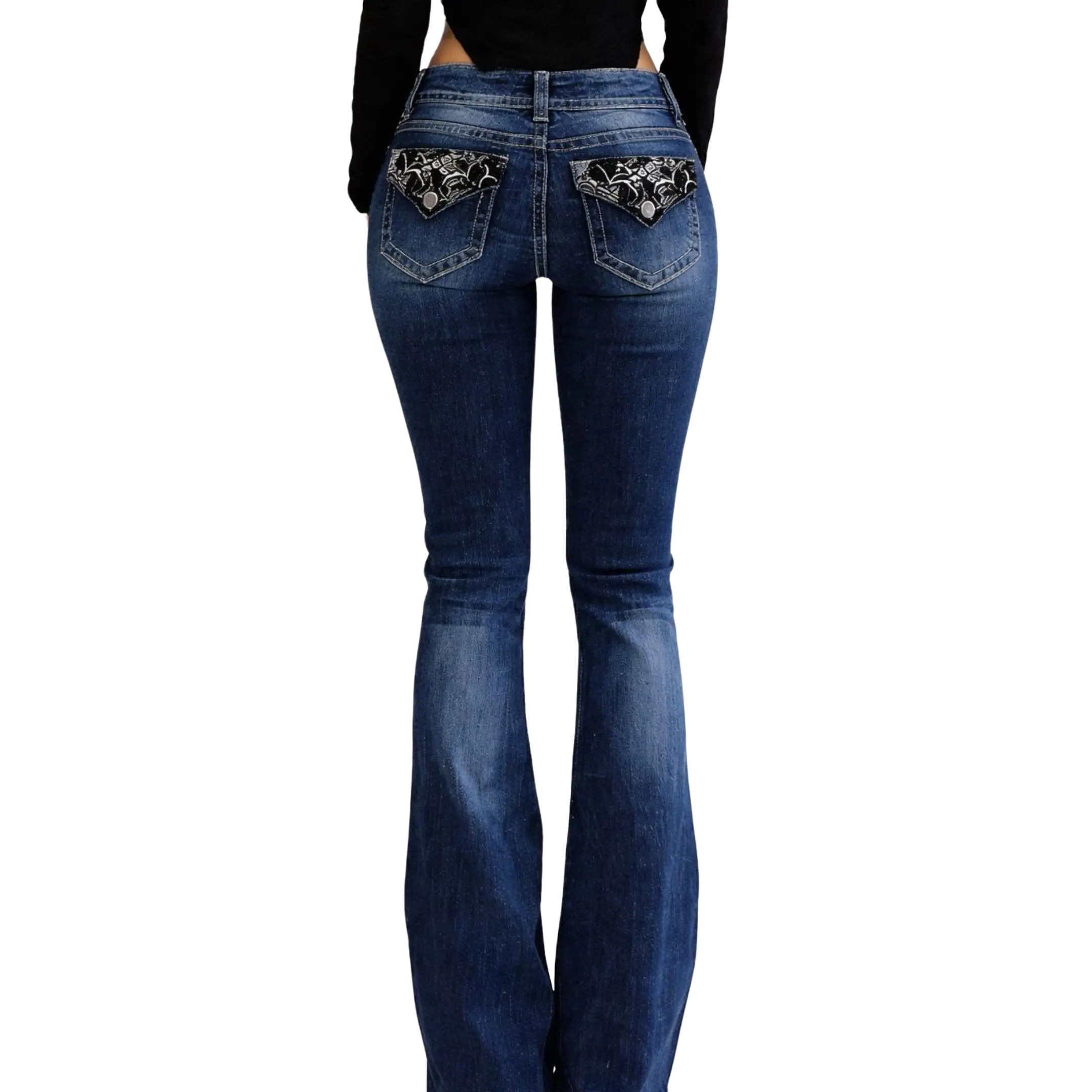Women's Boot Cut Jeans - Trendy, Tummy Control, Stretch Flare Denim Jeans for Womenswear (Belt-Free, Flattering Fit)