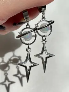 Star Design Earrings, Stud Earring Jewelry, Fashionable Jewelry for Women & Girls, Trendy All-match & Exquisite Jewelry for Birthday Gift