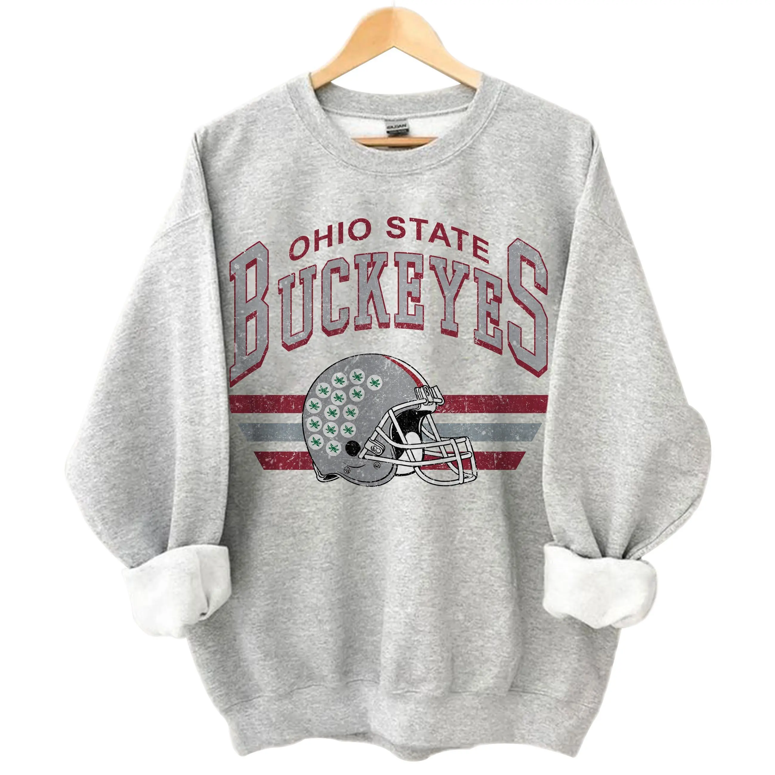 Vintage Team Ohio State Buckeyyes With T-Shirt, Sweater, Hoodie, Graphic Football - Baseball Team Shirt, Gift For Men, Women