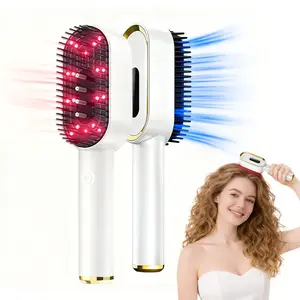 Laser Therapy Hair Growth Comb, Hair Care Comb, Light Hair Brush, Electric Scalp Massager, Blue Light & Vibration, Hair Oil Applicator for Men and Women