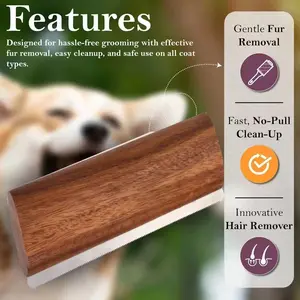 Sleekez Dog Grooming Comb for Shedding & Beauty Care, Deshedding Tool, Grooming Tools, Groomer Tools, Suitable for Short and Long Hair Dogs, 15cm Length, 4oz Weight