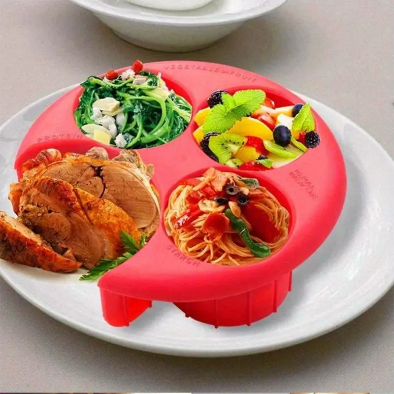 1pc, Meal Measure Portion Control Plate, Lose Weight Tool, Food Portion Control Tools, Kitchen Gadgets, kitchen accessories, Cheap Items