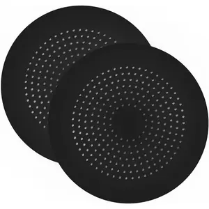 2 Pack Shower Drain Hair Catcher Silicone Drain Cover with Suction Cup Drain Protector Drain Strainer Hair Stopper for Kitchen Bathroom Bathtub Sink New Black
