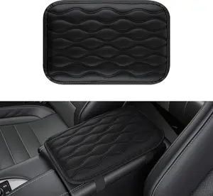 Auto Center Console Pad, Universal Waterproof Car Armrest Seat Box Cover, (Black) 12.2 inch length, 7.87 inch width, 0.77 inch thick