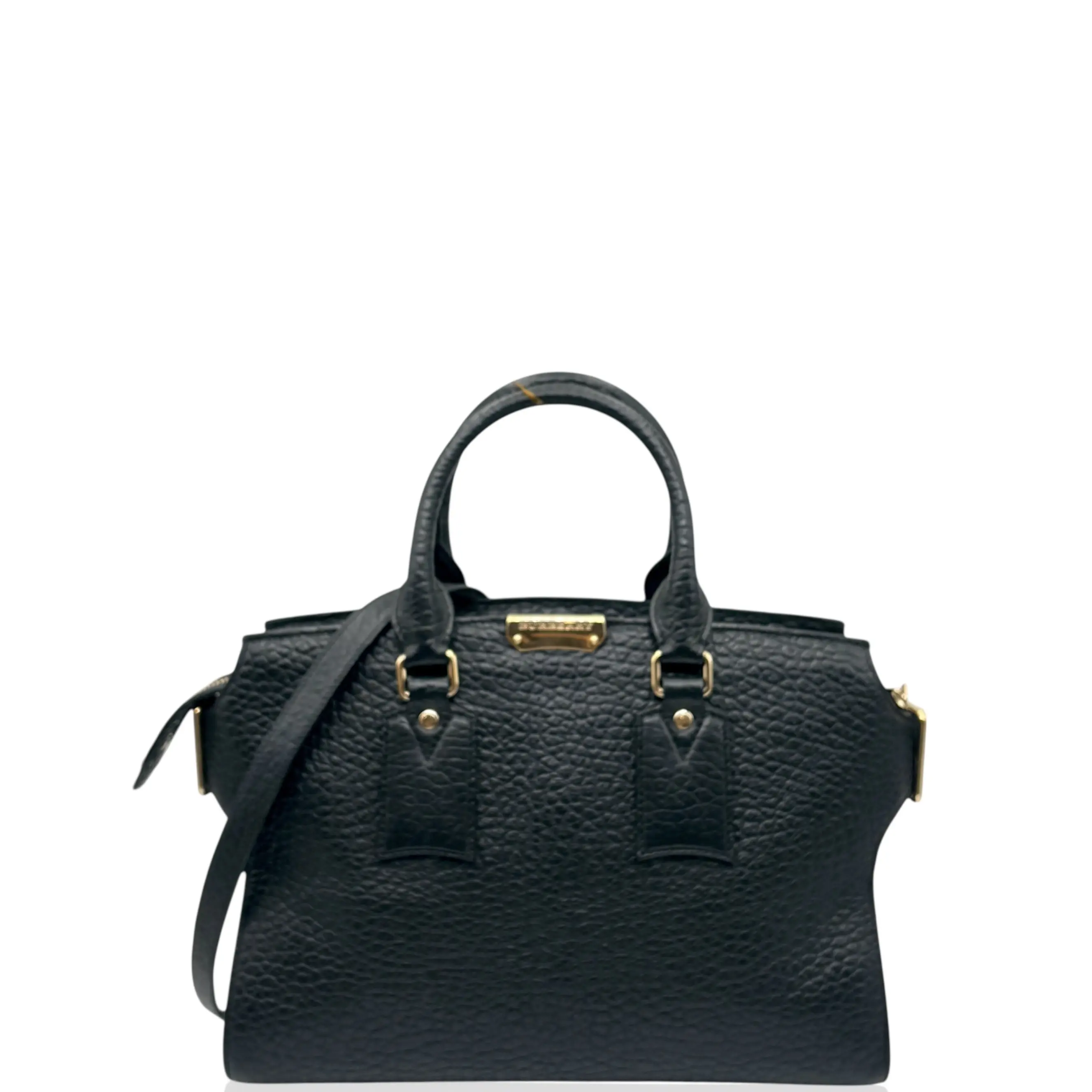 Pre-owned BURBERRY Leather tote bags Tote Bag Calfskin Black (sy012626d5)