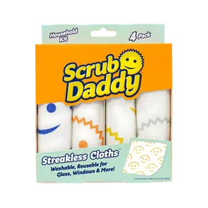 Scrub Daddy Streakless Cloths - Absorbent Towel for Cleaning