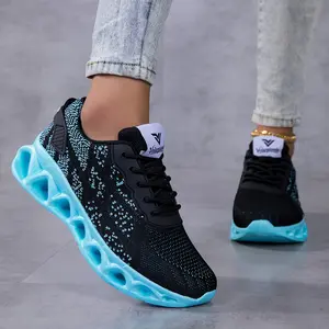 Hollow-out thick sole women's running shoes casual shoes, women's sneakers fashionable walking shoes, comfortable ankle sock shoes slip-on running shoes, non-slip breathabletennis shoes, air cushion shock absorption gym workout sneakers.