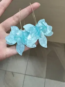 Flower Design Dangle Earrings, Elegant Minimalist Earrings, Fashionable Jewelry for Women & Girls, Trendy All-match & Exquisite Jewelry for Birthday Gift, High Quality Earrings, Casual Trendy Jewelry, Dangly Earrings
