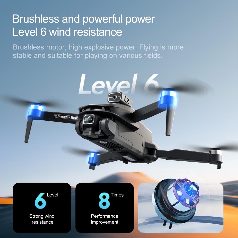 V168 MAX GPS Drone, 4K HD Dual Camera, 360° Smart Obstacle Avoidance, FPV Flight, Optical Flow Positioning, Quadcopter, Suitable for Adults and Beginners, HD Large Screen Remote Controller, 6-Axis Gyroscope, 2 Batteries + SD Card + Carrying Case Set