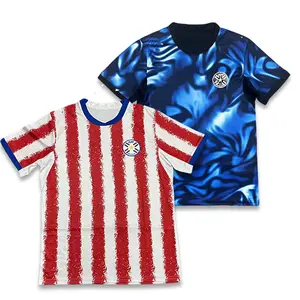 Fan version For men 2026 Football Jersey Match Football Jersey Training Football Jersey Special edition Football Jersey/ Paraguay   Black Home Away Soccer Jersey /Short Sleeve Quick-drying Breathable Stretchy Cheap Top