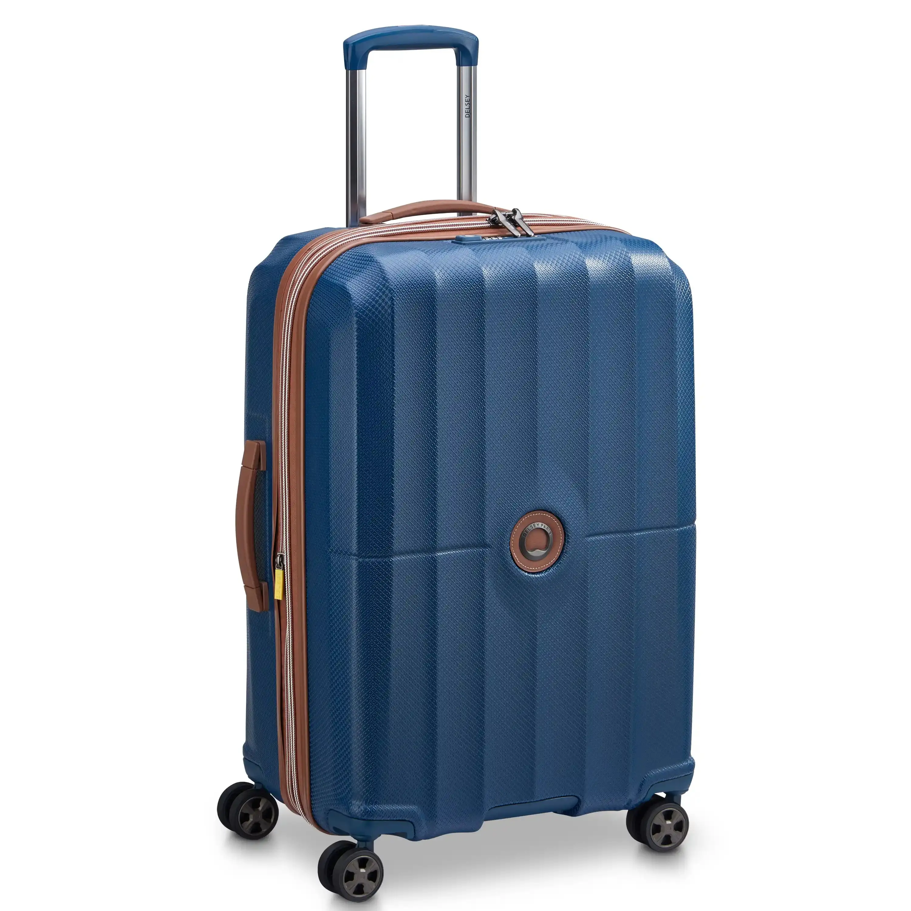 DELSEY Paris Carrousel Medium Expandable Spinner Suitcase - Expandable Travel Luggage, Travel Gear, Polycarbonate Build, 4 Smooth-Gliding Wheels, TSA-Approved, Durable Checked Bag, DEHP-Free, Washable Liner, Organized Compartment, Tsa Approved Luggage, 4,
