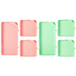 6 Pcs Spill-Proof Plastic Rhinestone Tray Organizers - Bead Sorting Trays, Diamond Art Storage Containers for DIY Art Craft & Needlework (Toys & Hobbies Accessories)