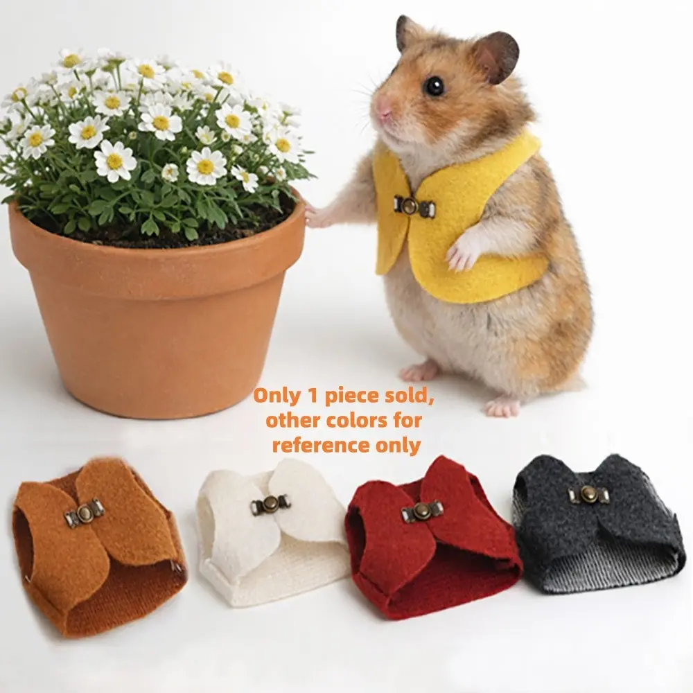 Hamster Vest Squirrel Adjustable Harness Jacket, Universal Fit Pet Clothing, Costume for Mice, Comfortable and Stylish, Stylish Appearance