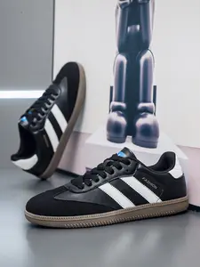 German Training Shoes Rubber Sole, Three-Bar Casual Shoes, Comfortable and Durable, Perfect for Daily Wear, Men's and Women's Footwear