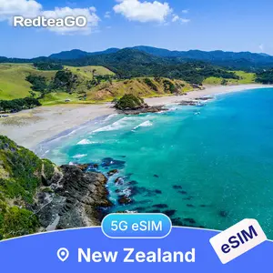 RedteaGO New Zealand eSIM Unlimited Data 5G | Instant Activation | No SIM Card Needed Travel Data Plan | No Roaming | High Speed 5G | Instant Setup