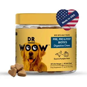 Probiotic Chews for Dogs – Gas, Bloating & Digestion Support | Dr WOOW